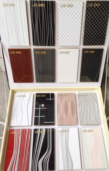 18mm 두꺼운 고광택 UV 페인팅 PVC 코팅 MDF 보드(LCK2004)